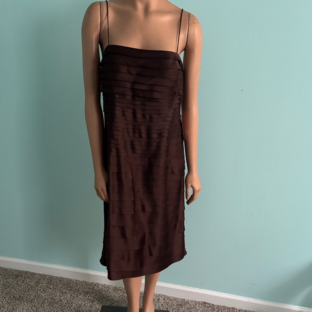 JS Collections Strapless Brown Dress size 14